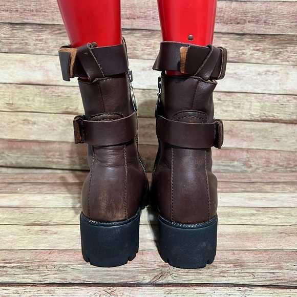 Double H Brown Leather Chuncky Boots - Picture 6 of 10